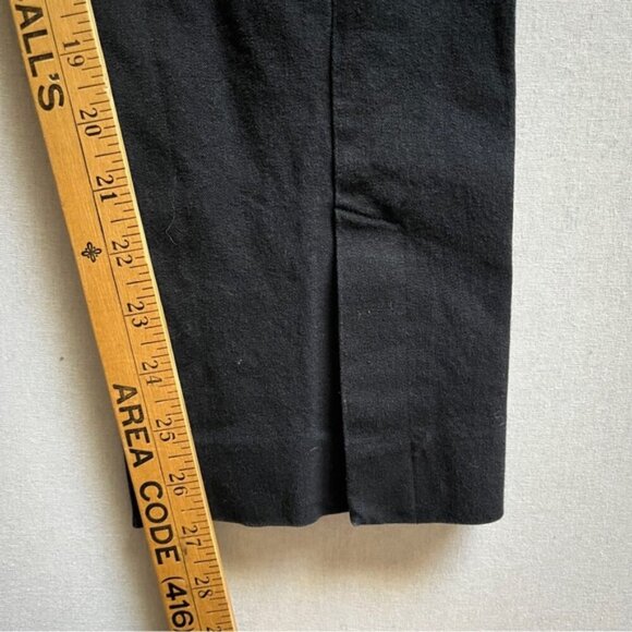 Ted Baker London classic black flat front cotton trousers Sz 31 - Picture 13 of 13